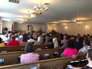 Congregation on Sunday at Pathfinders