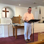 Scott Seagraves preaching at Pathfinders